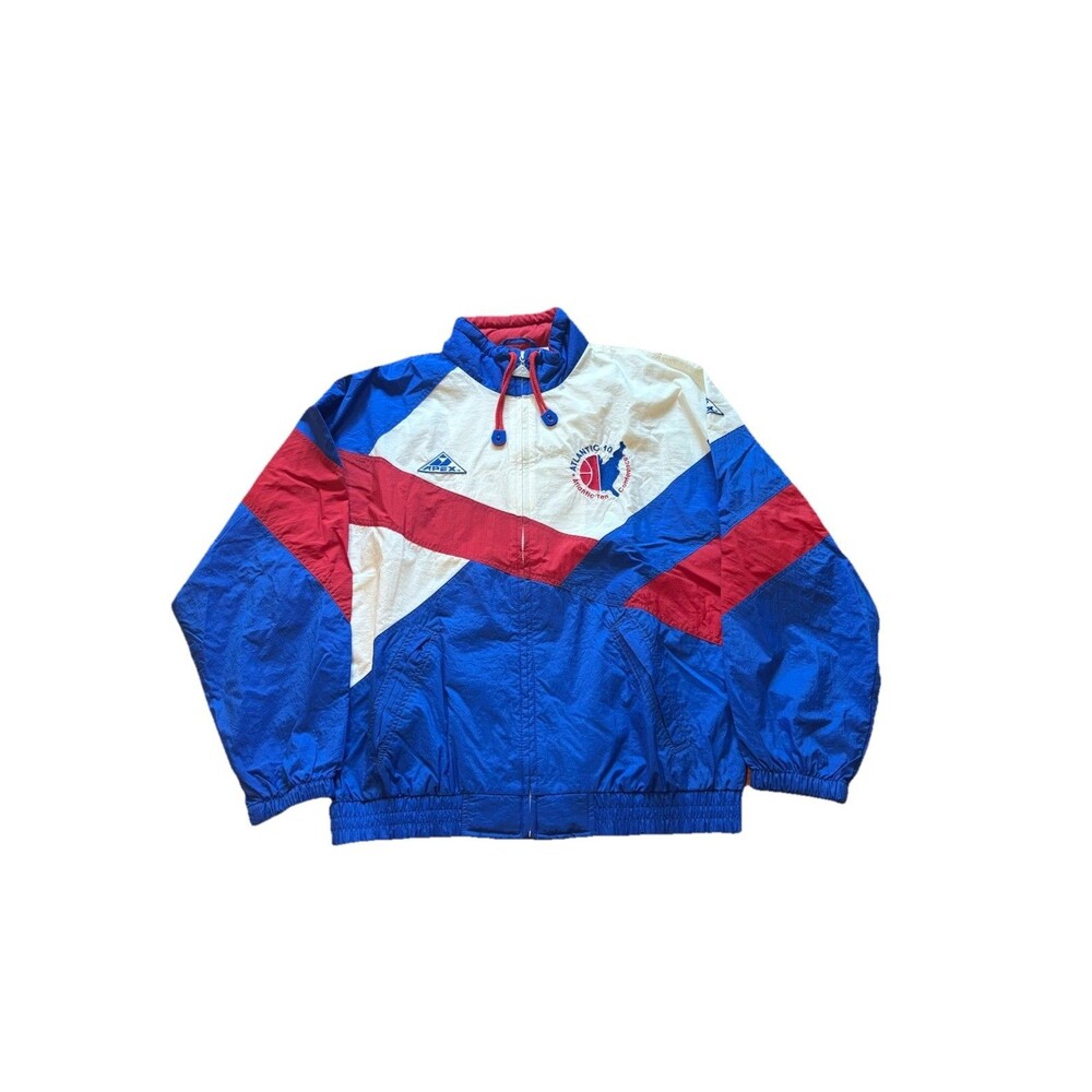 Vintage 1990s Apex One Atlantic 10 Conference Windbreaker Jacket Men's Size L
